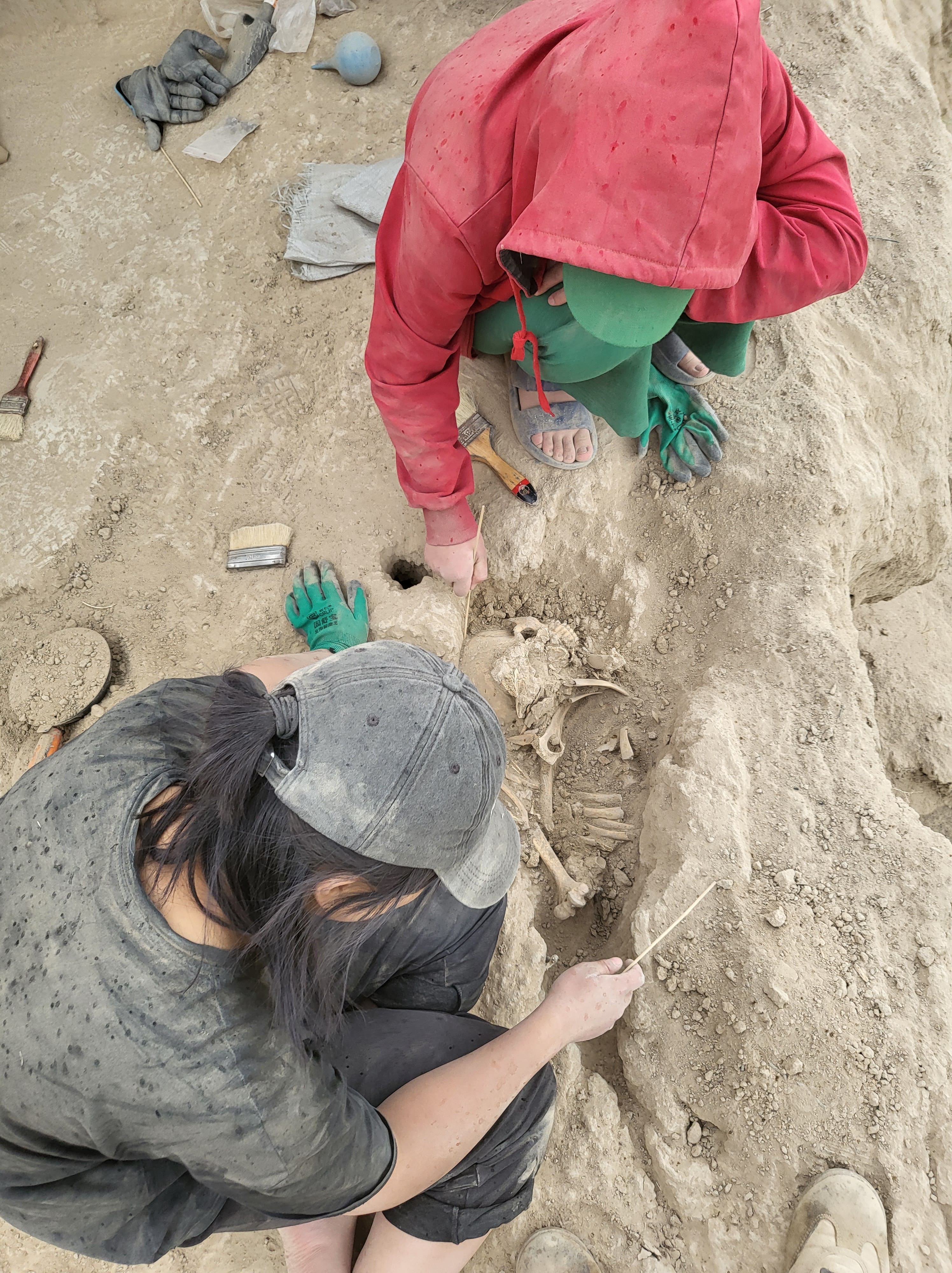 Česko kyrgyzský tým archeologů objevil také pohřebiště  s bohatou výbavou