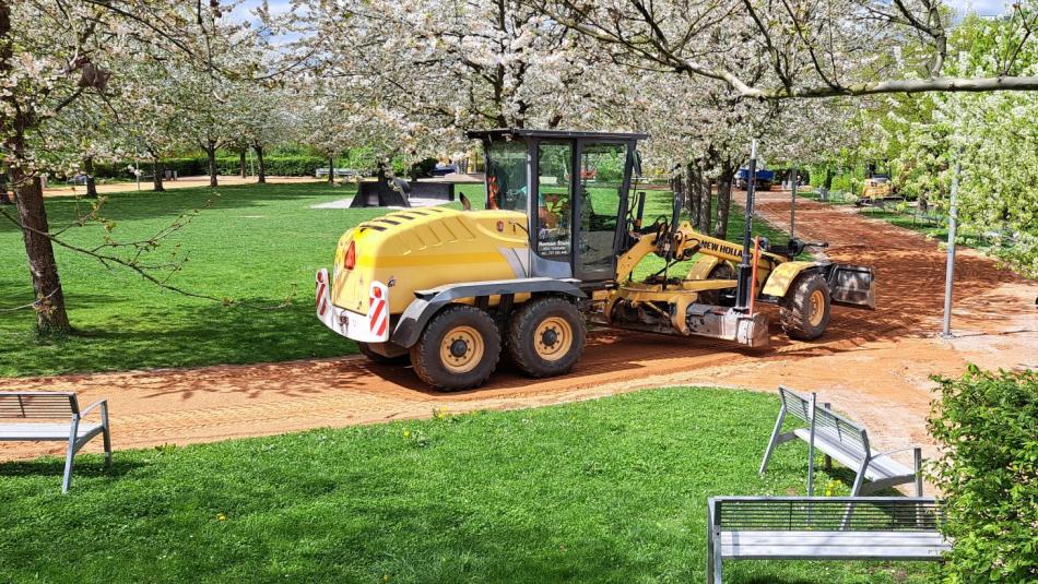 Habrmannův park na Doubravce je uzavřený, cesty v něm prochází obnovou