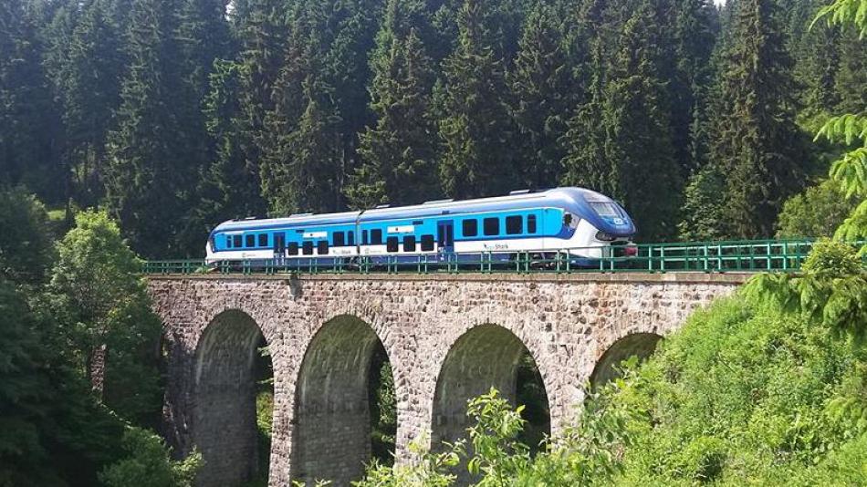 Jedna z nejvýše položených tratí v Česku opět slouží cestujícím
