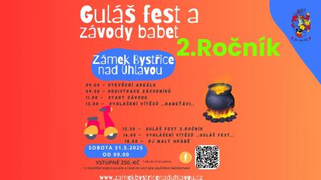 Přijeďte na Guláš fest a závody babett na zámku v Bystřici nad Úhlavou!