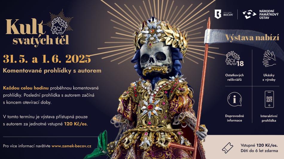 Komentované prohlídky výstavy Kult svatých těl si nenechte ujít v Bečově nad Teplou