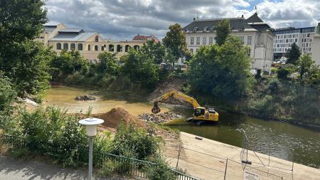 Plzeňská vodárna rekonstruuje vodovodní shybku pod Radbuzou
