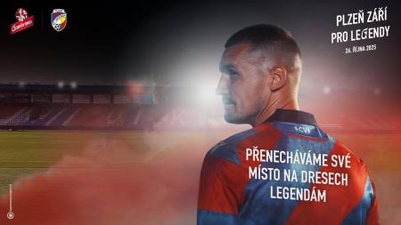 Plzeň září pro legendy. Zápas s Baníkem odehrají fotbalisté v dresech se jmenovkami osobností