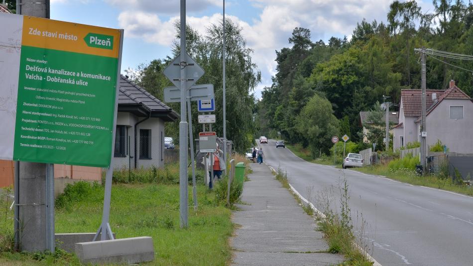 V plzeňské části Valcha začala velká rekonstrukce důležité silnice