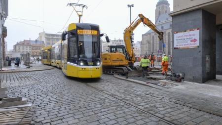 V Plzni skončila půlroční oprava tramvajové trati v centru za 78 milionů korun