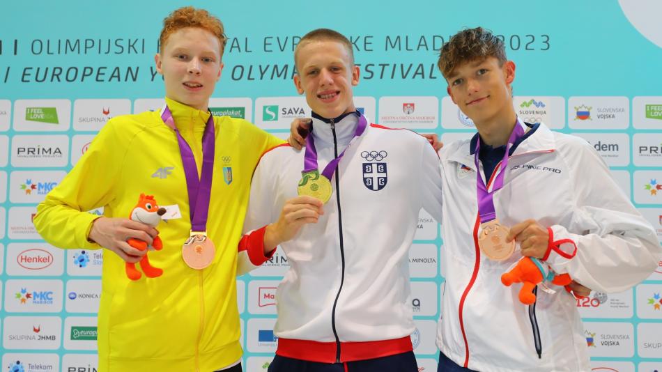 Plavec Jan Foltýn zářil na mládežnickém festivalu, v Mariboru získal bronz