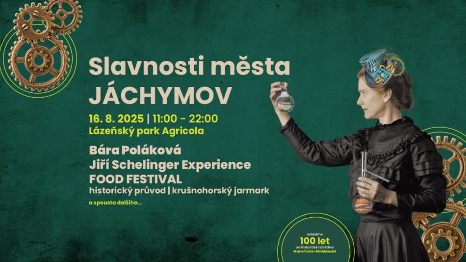 Přijeďte v sobotu na Slavnosti města Jáchymov!