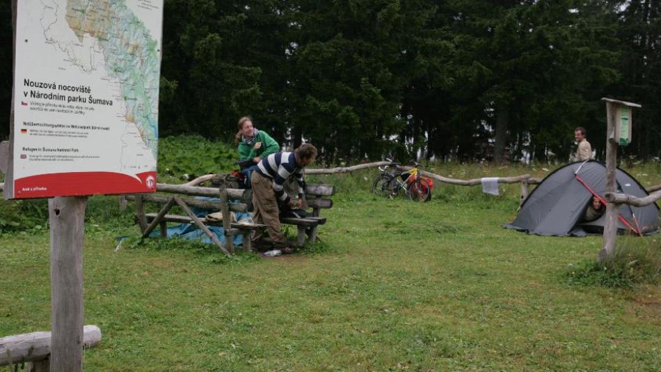 V CHKO Český les vzniklo první nouzové nocoviště pro turisty, budou další