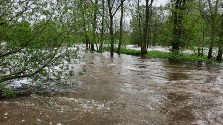 Hladiny řek v Plzeňském kraji po větších deštích klesají