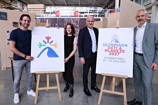Zbývá 600 dní do zimní olympiády dětí a mládeže. Kraj odhalil logo