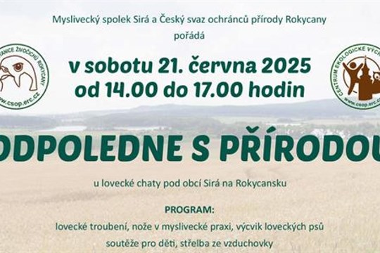 Odpoledne s přírodou osloví veřejnost, připraven je program pro malé i velké