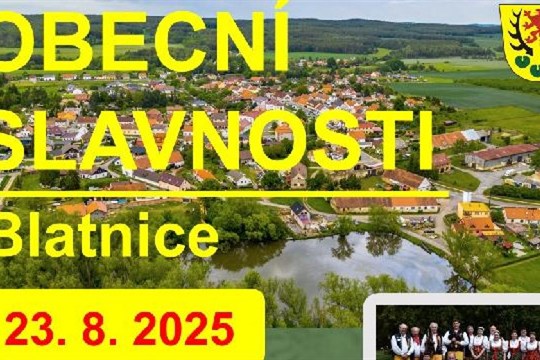 Obec Blatnice chystá oslavy, zatančí i skupina Máj