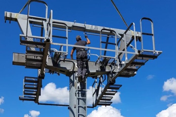 Skiareál Karolinka. Čtyřsedačka zase o kus blíže!