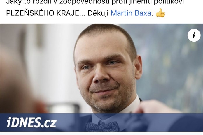 Chalupný pochválil primátora Baxu za zodpovědnost a rýpl si do Bernarda