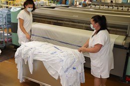 Nová žehlící linka usnadňuje práci