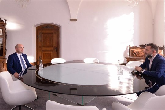 Primátor Zarzycký jednal s hejtmanem Špotákem o městských lázních, Pekle i partnerství