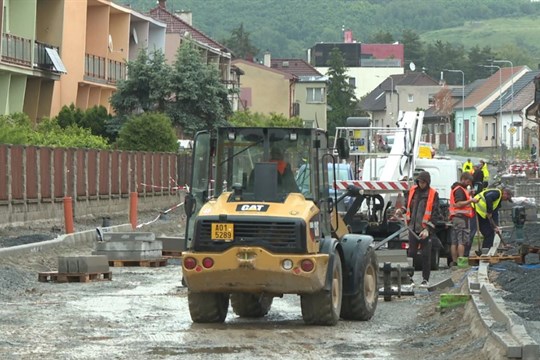 Plzeňská ulice v Dobřanech je neprůjezdná