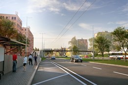 Velká proměna Rokycanské. Začíná stavba lávky, která propojí město bez bariér