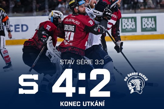 Plzeň promarnila druhý mečbol. Sérii se Spartou rozhodne až sedmá bitva