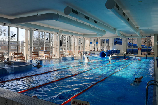 Plavecký areál Rokycany.