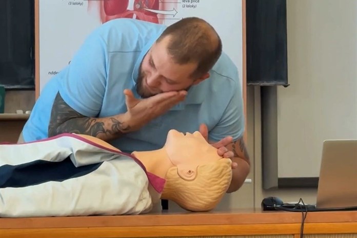 Záchranář Luboš Bouček na semináři