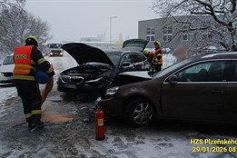 Sněžení komplikuje sjízdnost v Plzeňském kraji