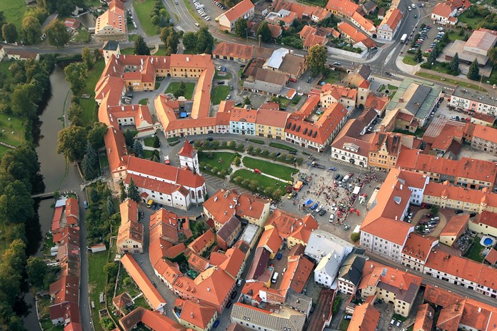 Horažďovice z výšky